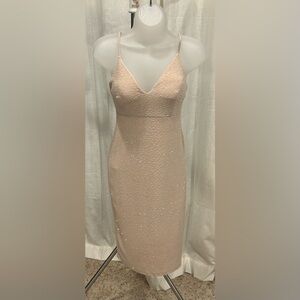 Elegant Champagne sparkly dress